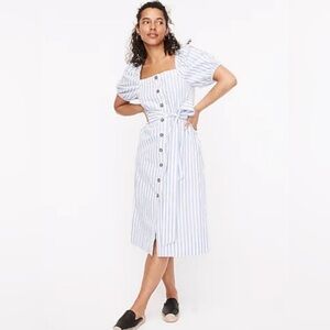 J. Crew Harborfront Carol Stripe Dress in Size Medium